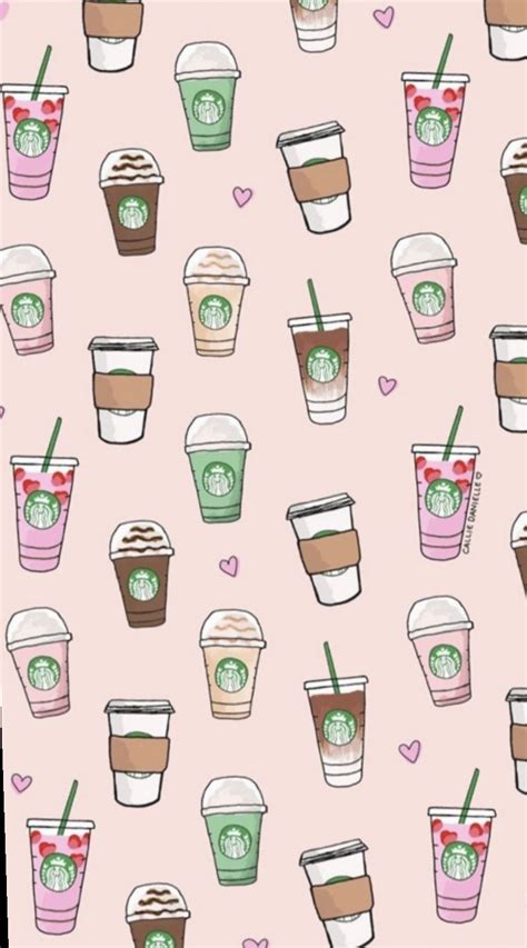 Tons of awesome kawaii dogs wallpapers to download for free. . Kawaii cute starbucks wallpaper